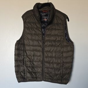 Hawke & Co Dark Green Quilted Vest